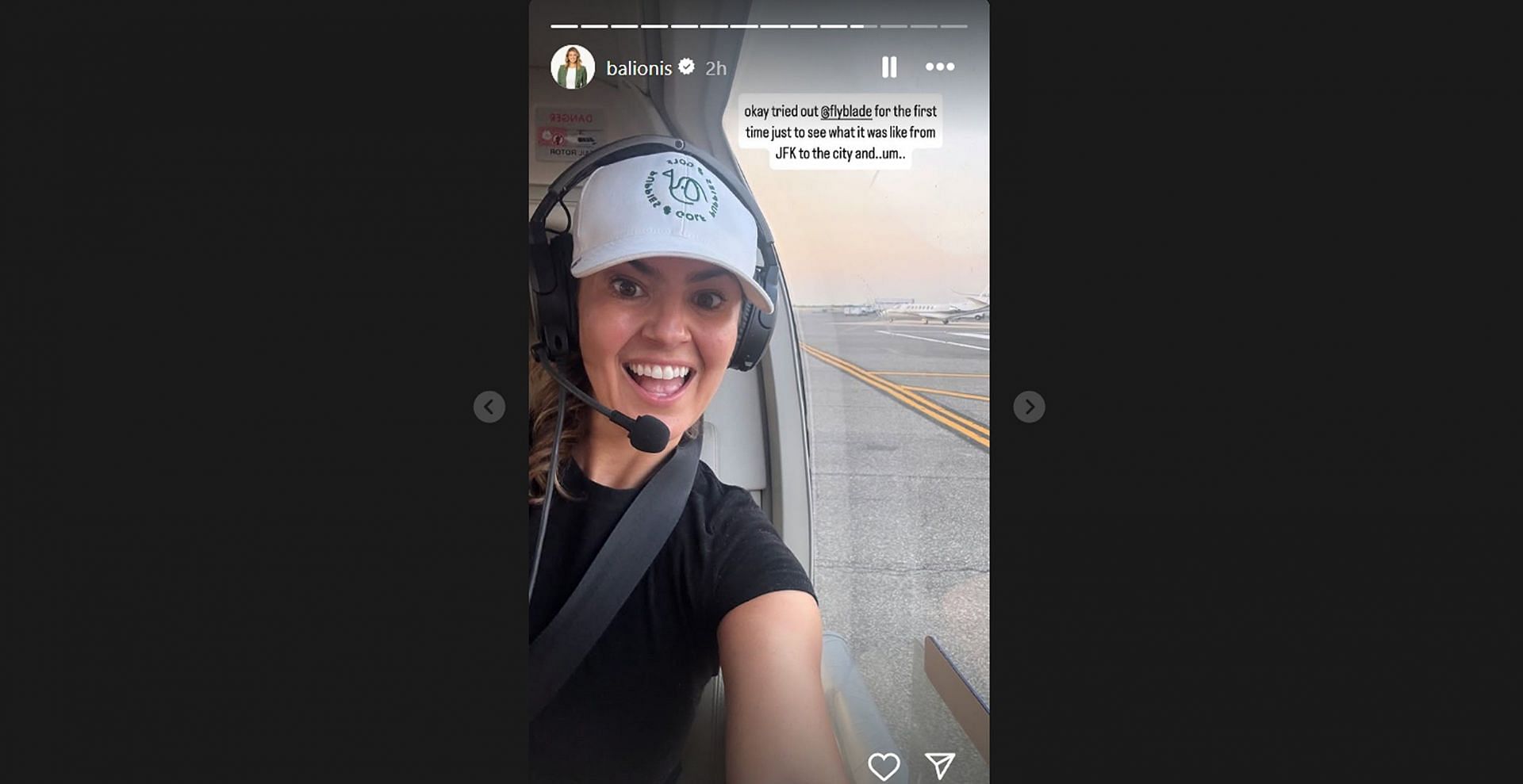 Amanda Balionis gives an honest take on NY-based urban air mobility service after first experience/@balionis